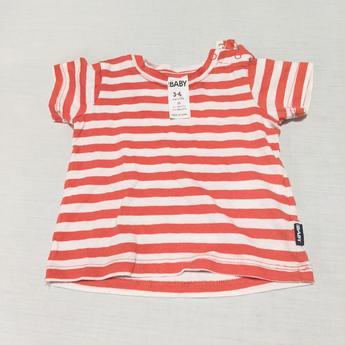 Red & white stripey shirt - size 00