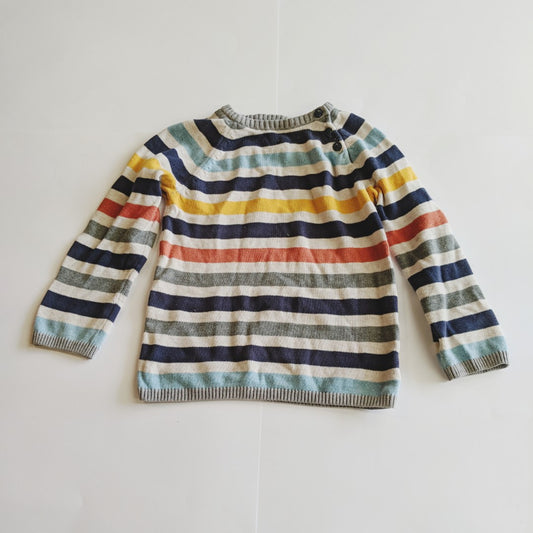 Stripey knit jumper - size 3