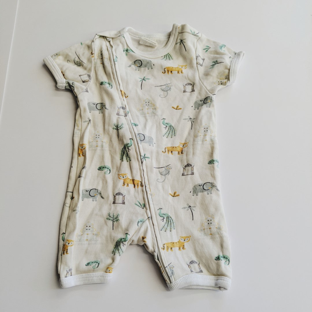 Tiny Twig Asian animal romper - size 0000