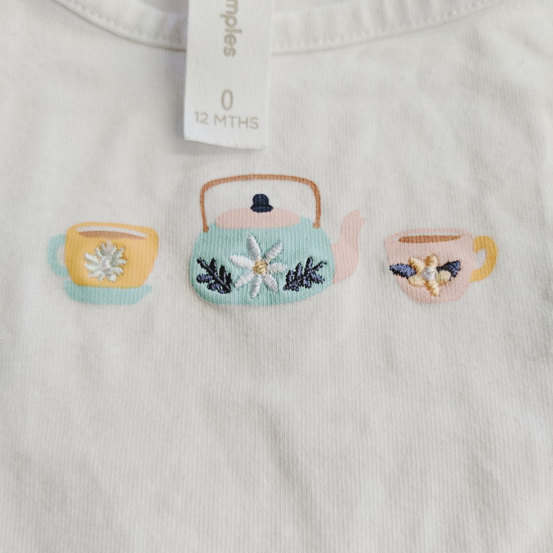 White tea-shirt - size 0