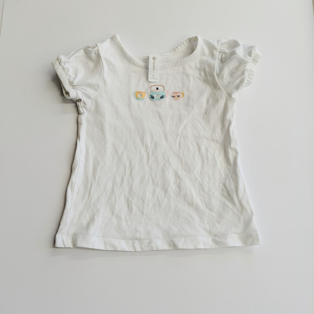 White tea-shirt - size 0