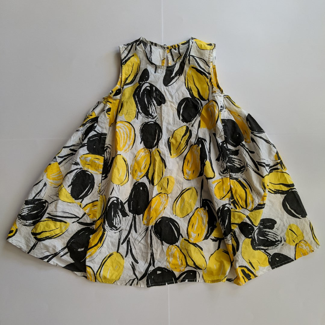 Yellow & black mango dress - size 7