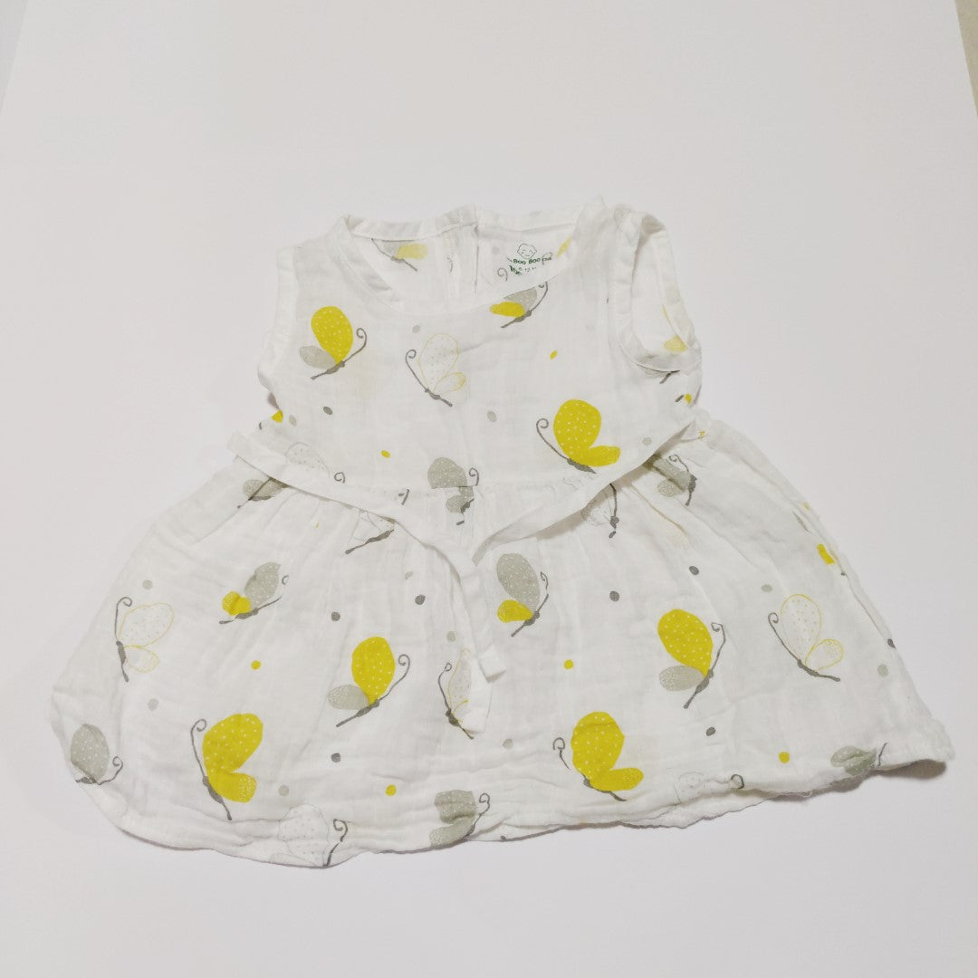 Yellow butterfly dress - size 0