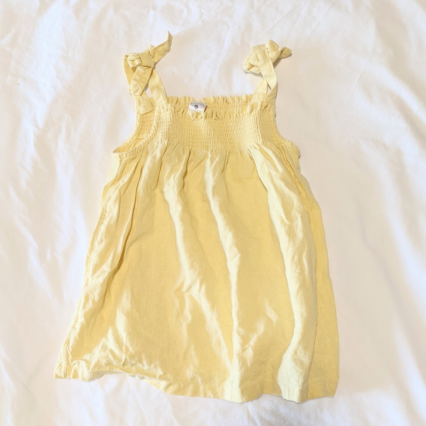 Yellow sleeveless dress - size 6